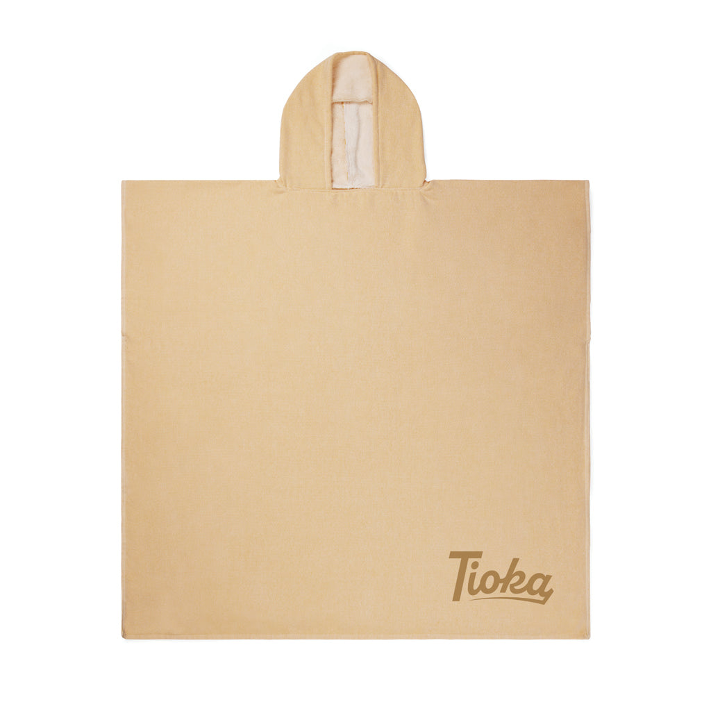 VINGA Tolo hammam terry beach poncho - Yellow