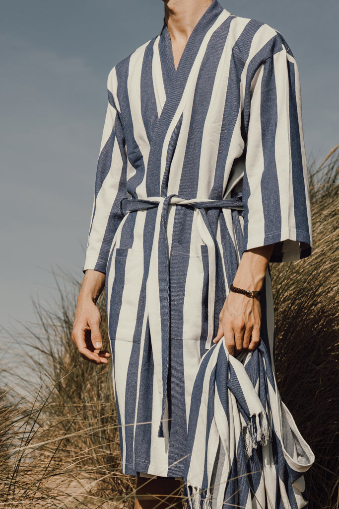 VINGA Ornos GRS hammam robe S/M - Blue
