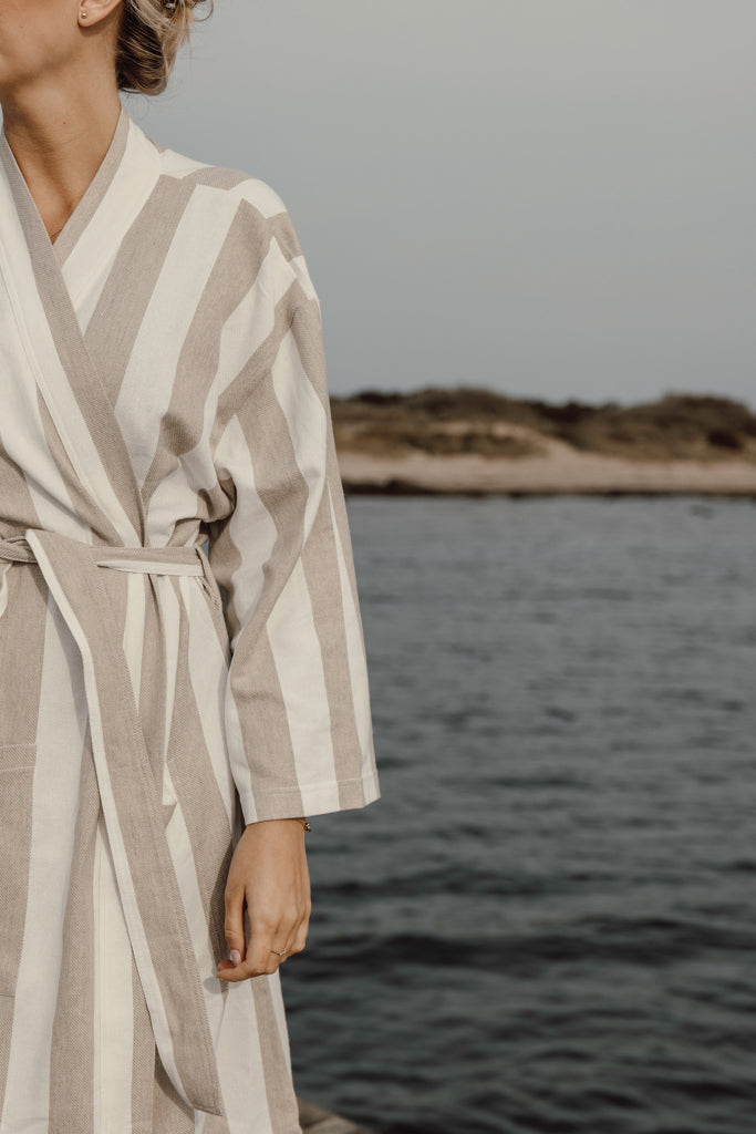 VINGA Ornos GRS hammam robe S/M - Beige