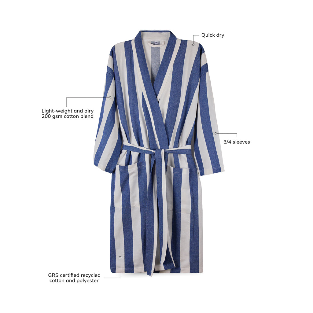 VINGA Ornos GRS hammam robe L/XL - Blue