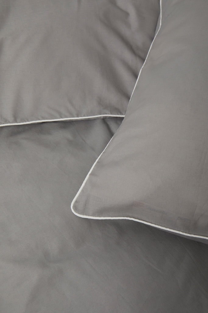 VINGA Marston OCS organic cotton bed linen, 4 pcs set - Grey