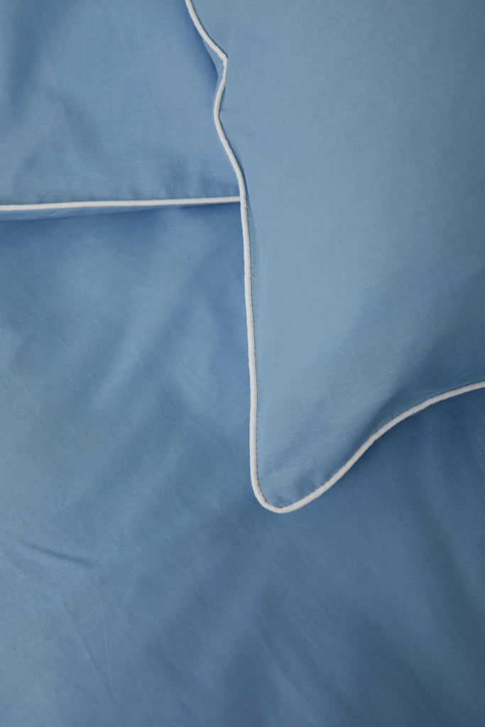VINGA Marston OCS organic cotton bed linen, 4 pcs set - Blue