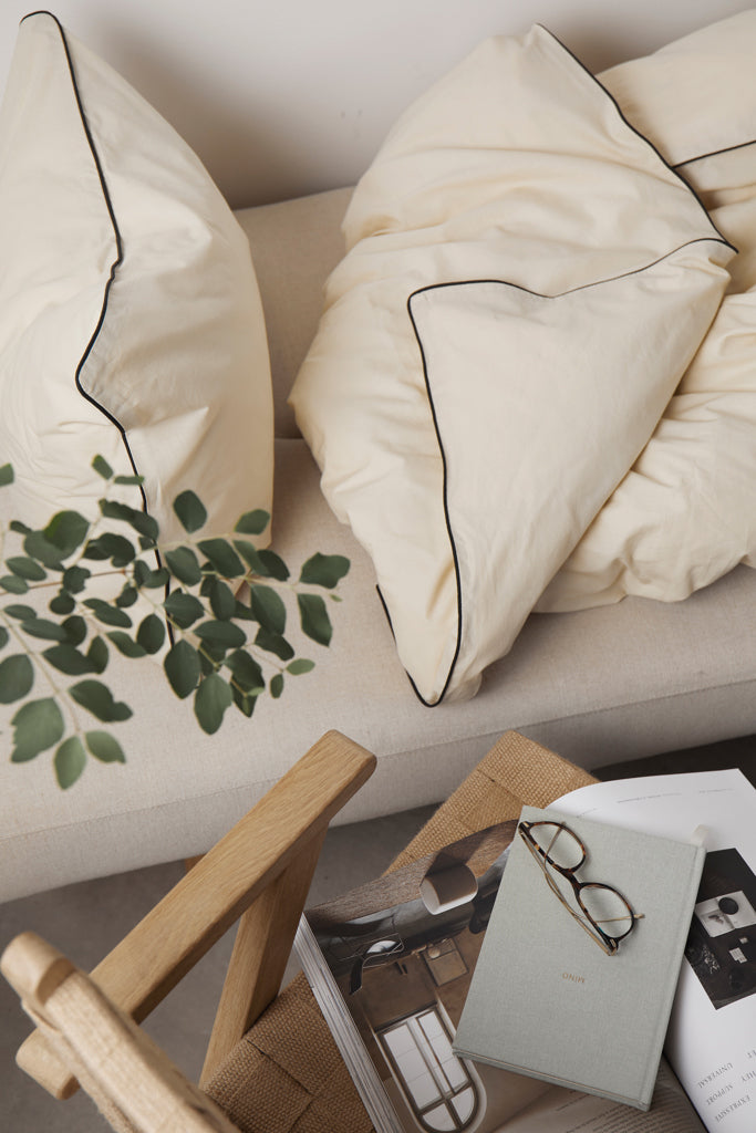 VINGA Marston OCS organic cotton bed linen, 4 pcs set - Beige