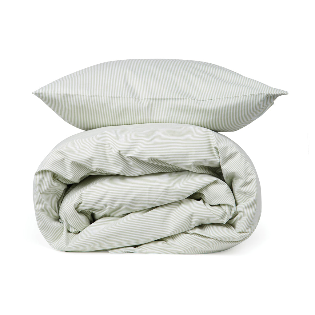 VINGA Montgomery premium cotton bed linen, 4 pcs set - Green