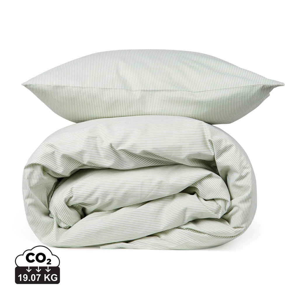 VINGA Montgomery premium cotton bed linen, 4 pcs set - Green