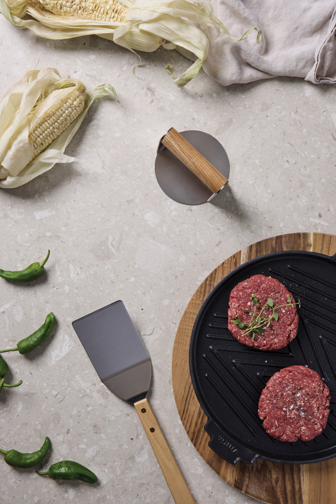 VINGA Paso smash burger press - Brown