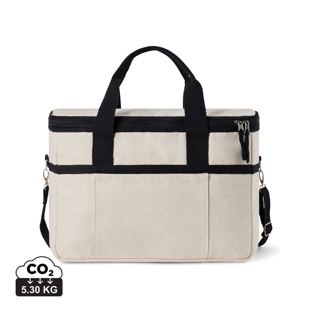 VINGA Volonne AWARE™ recycled canvas cooler basket - Off White