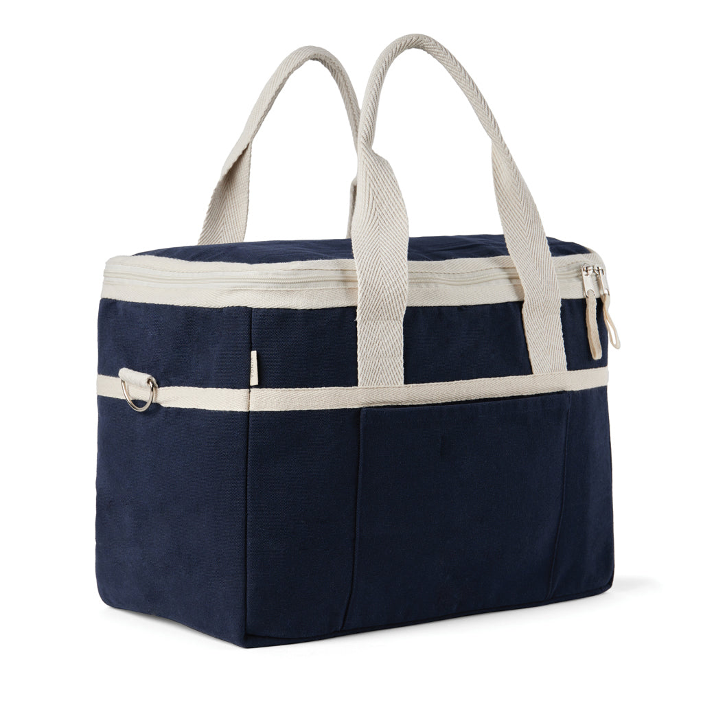 VINGA Volonne AWARE™ recycled canvas cooler basket - Blue