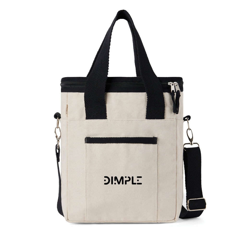 VINGA Volonne AWARE™ recycled canvas cooler tote bag - Off White