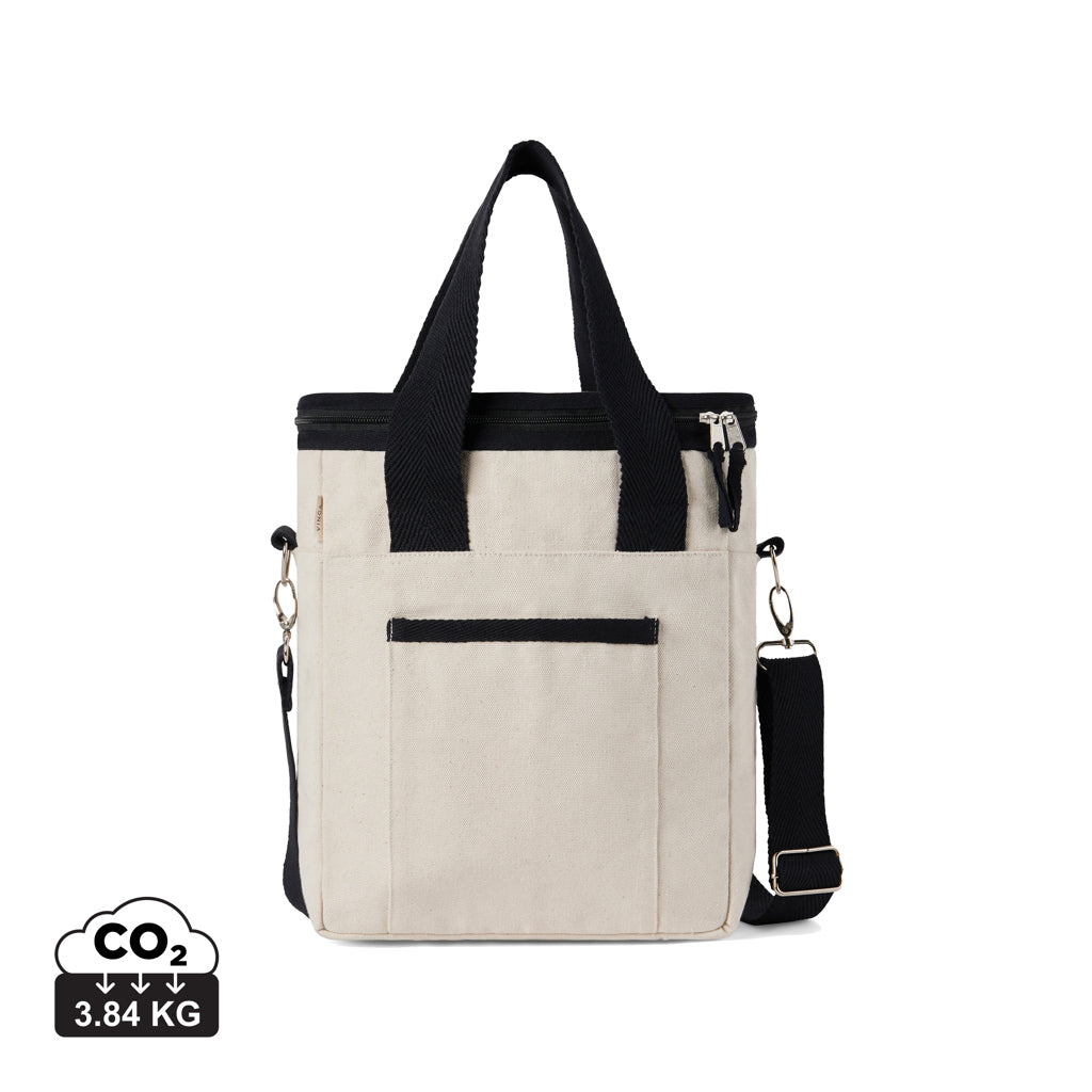 VINGA Volonne AWARE™ recycled canvas cooler tote bag - Off White
