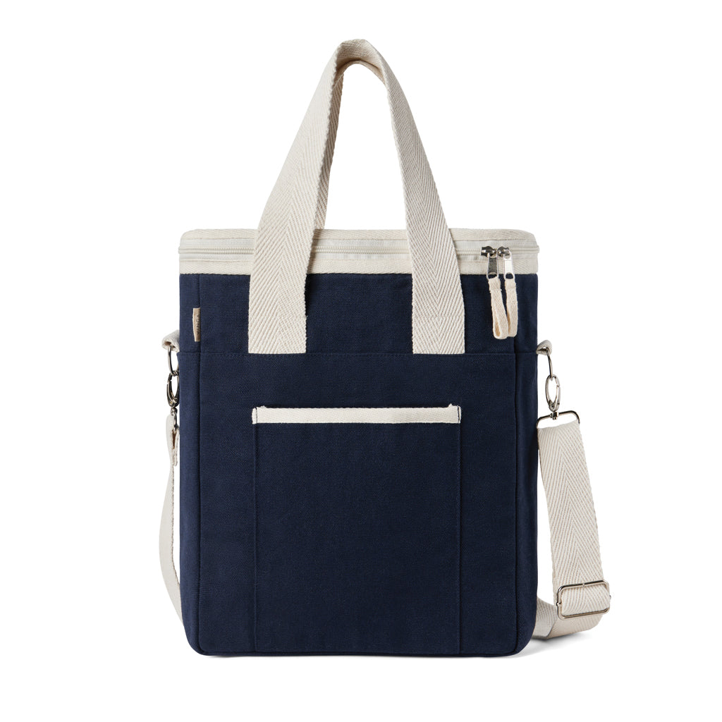 VINGA Volonne AWARE™ recycled canvas cooler tote bag - Blue