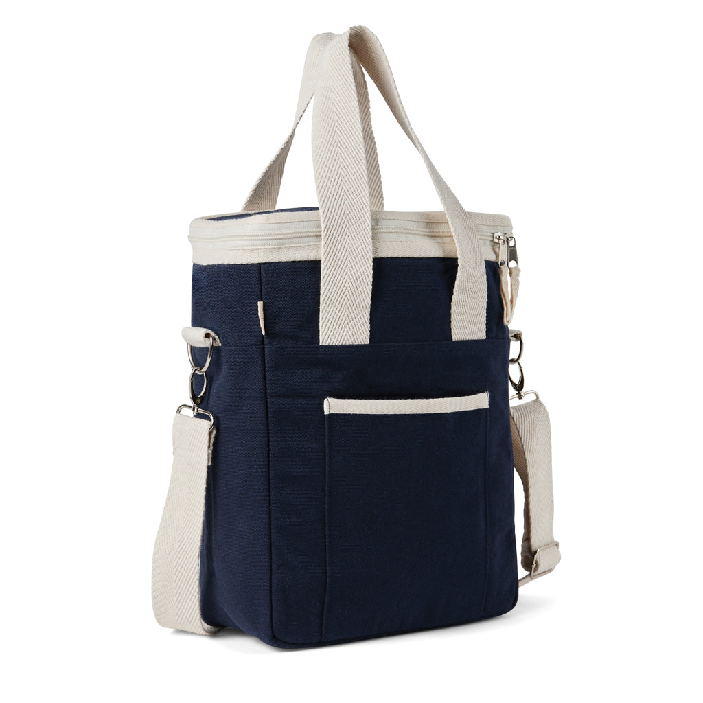 VINGA Volonne AWARE™ recycled canvas cooler tote bag - Blue