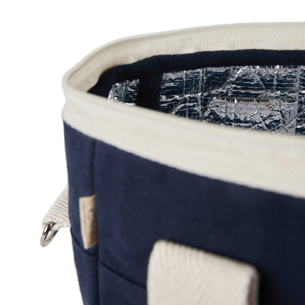 VINGA Volonne AWARE™ recycled canvas cooler tote bag - Blue