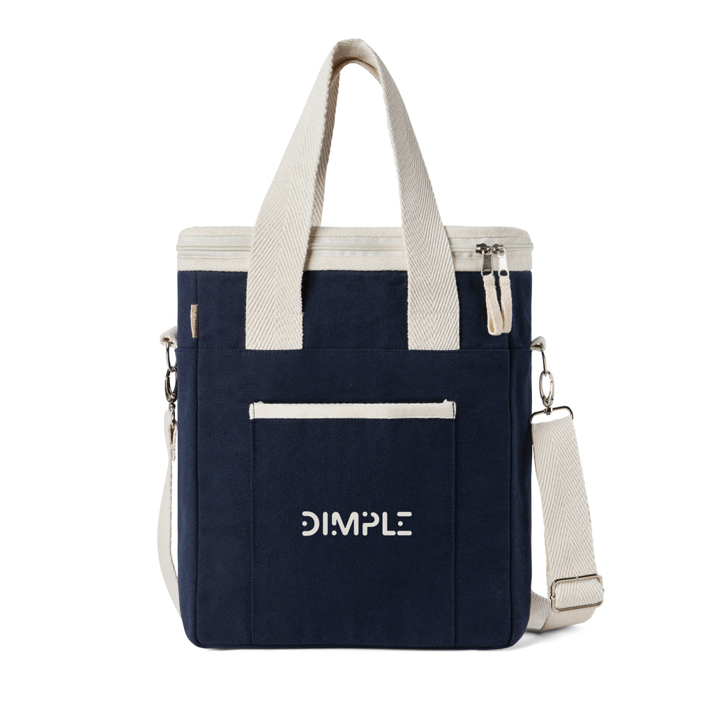 VINGA Volonne AWARE™ recycled canvas cooler tote bag - Blue