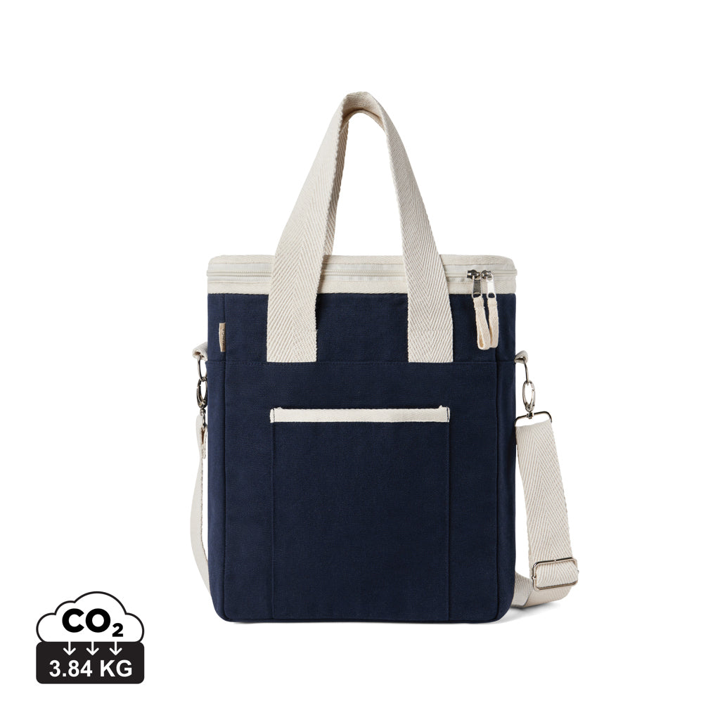 VINGA Volonne AWARE™ recycled canvas cooler tote bag - Blue