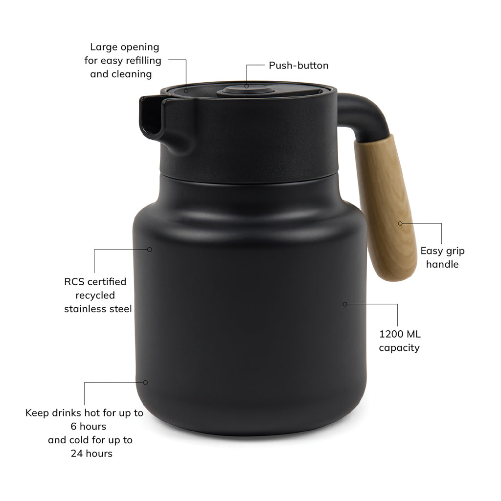 VINGA Arbe RCS vacuum jug 1200 ML - Black