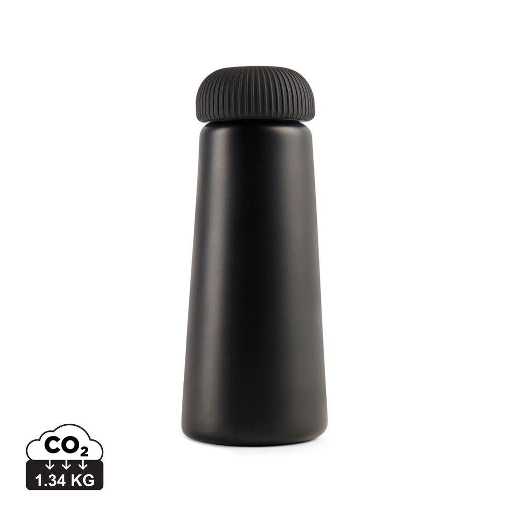 VINGA Erie RCS steel vacuum bottle 450 ML - Black