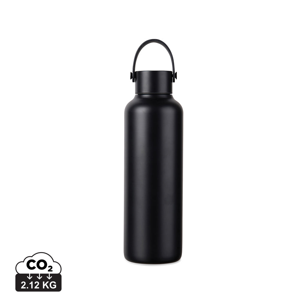 VINGA Baltimore RCS recycled SS bottle 600 ML - Black