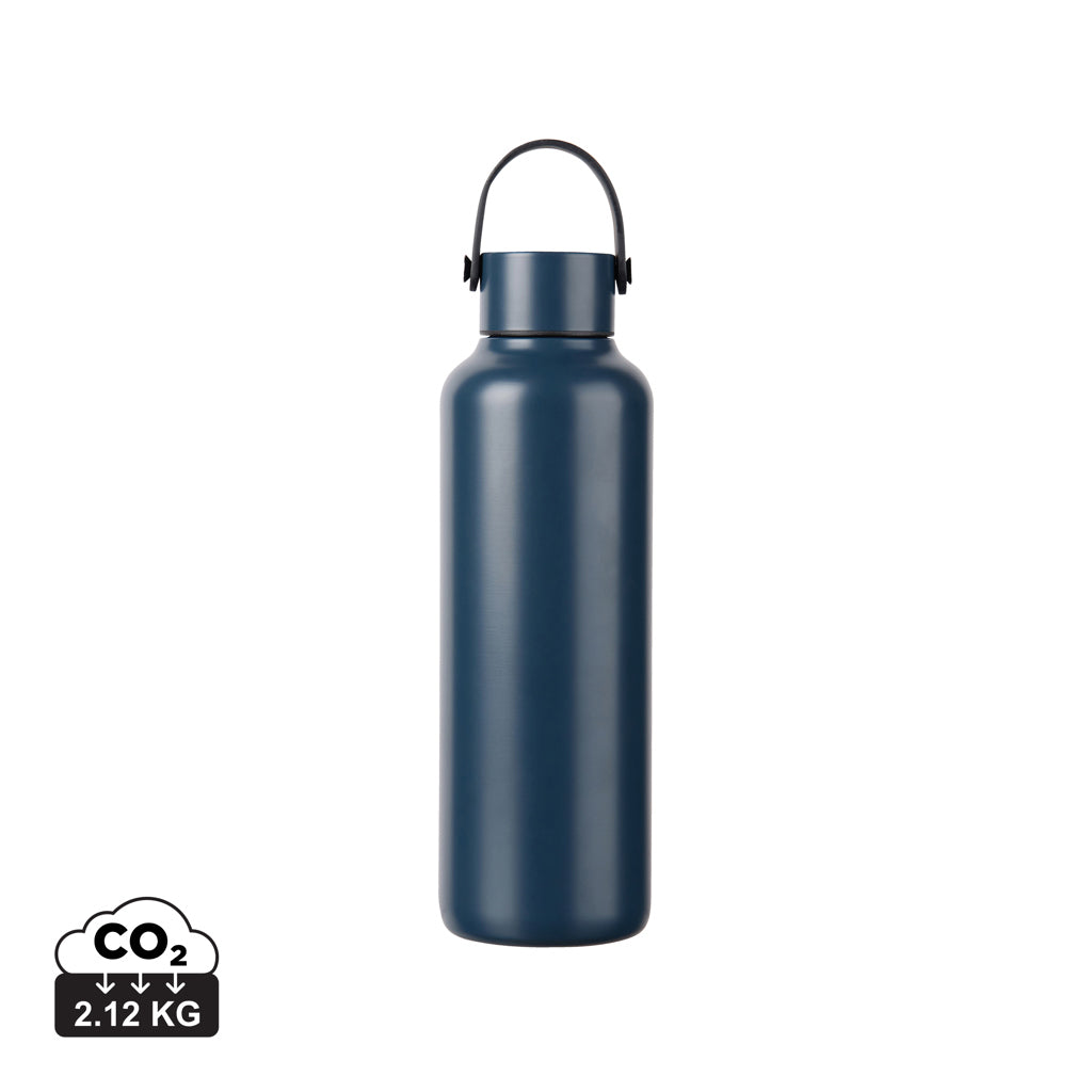 VINGA Baltimore RCS recycled SS bottle 600 ML - Navy