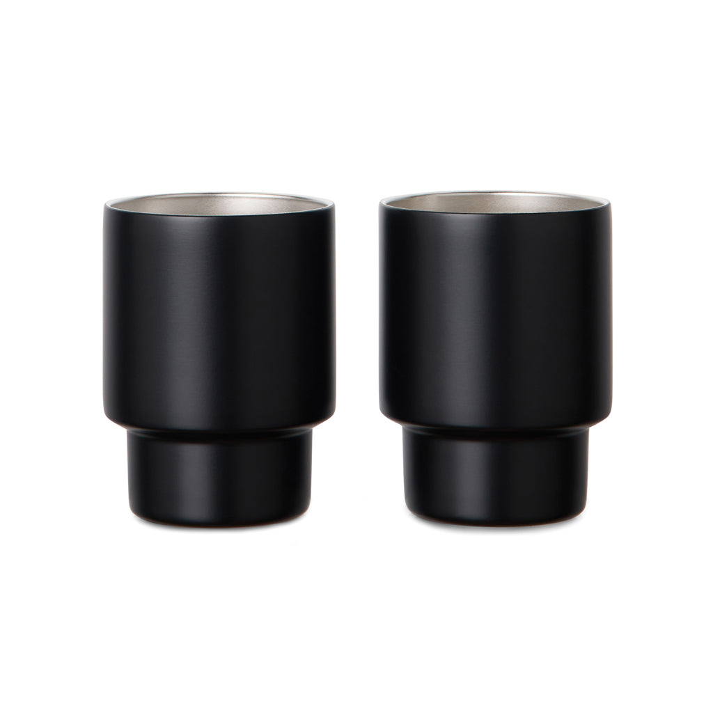 VINGA Nagano RCS  recycled SS mugs, set of 2 - Black