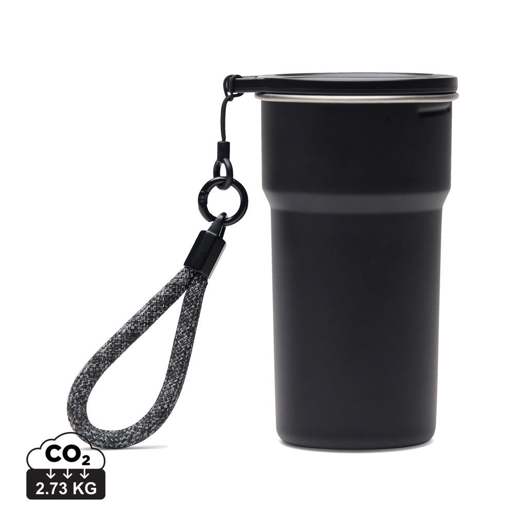 VINGA Parks RCS SS cup, 4 pcs, 250 ML - Black