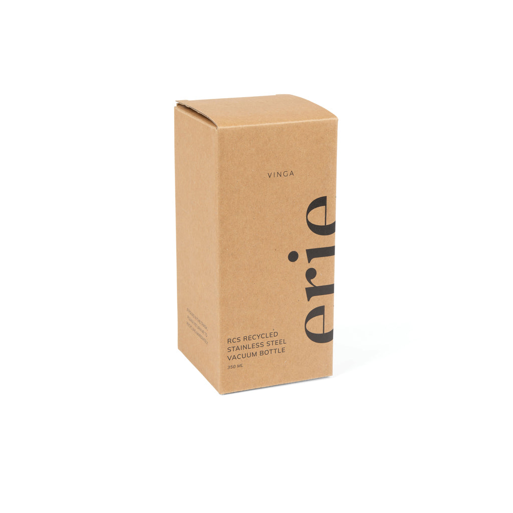VINGA Erie RCS recycled SS push mug 350 ML - Black