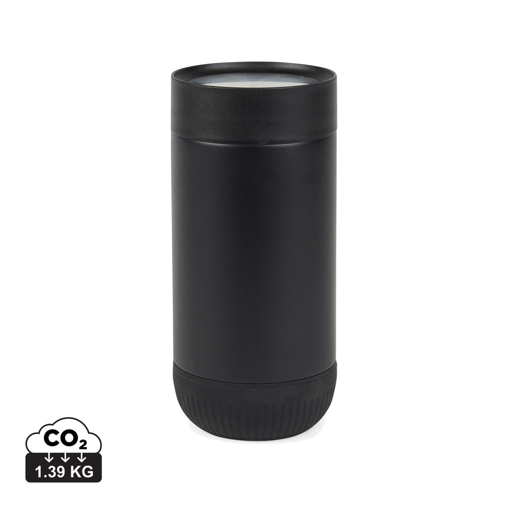 VINGA Erie RCS recycled SS push mug 350 ML - Black