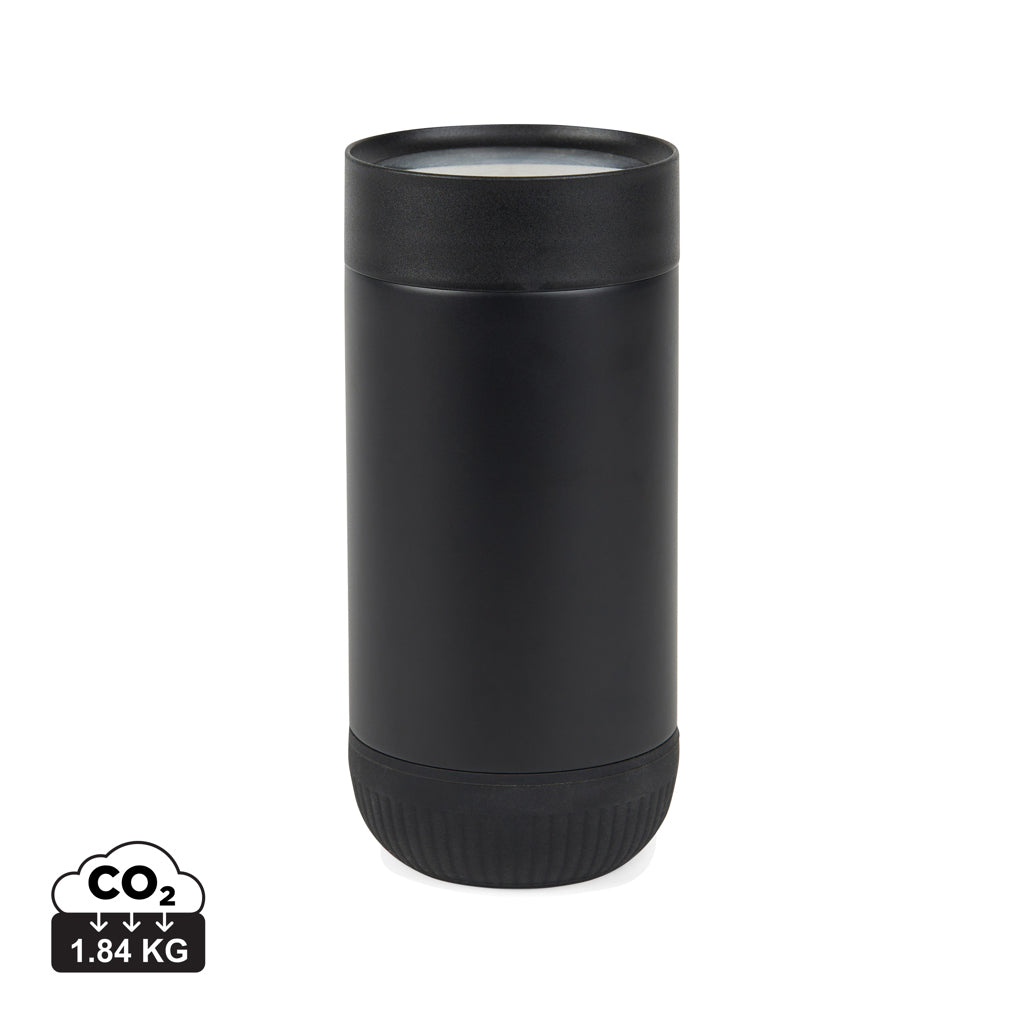 VINGA Erie RCS recycled SS push mug 350 ML - Black