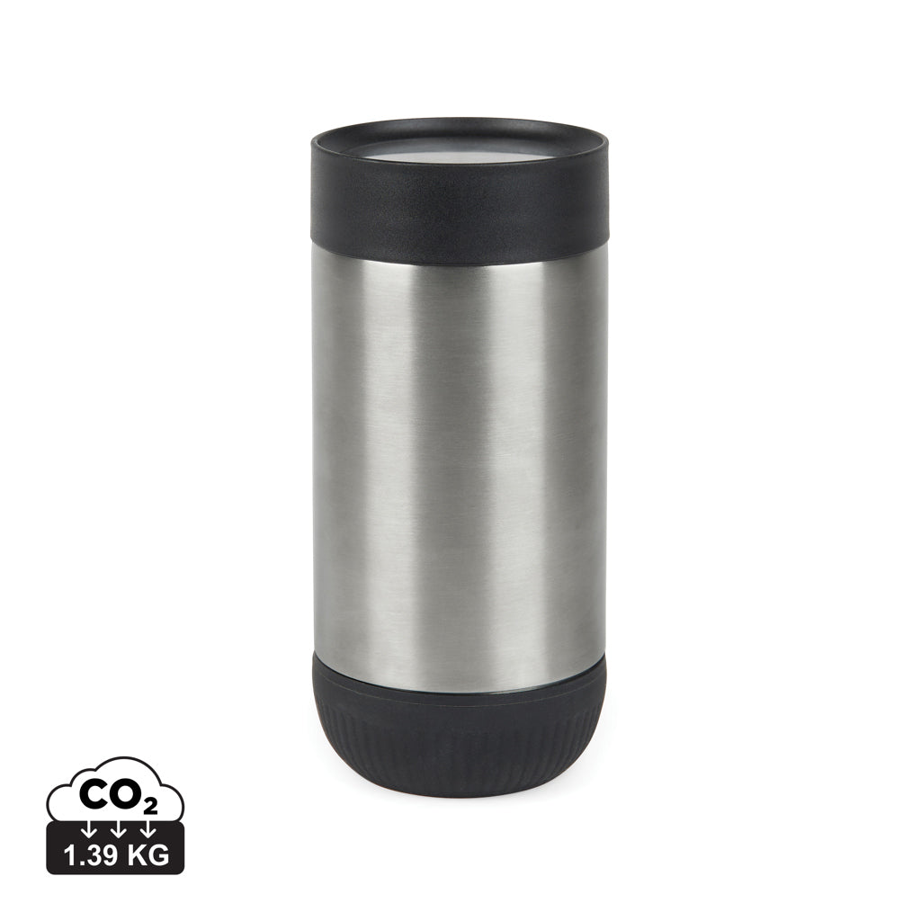 VINGA Erie RCS recycled SS push mug 350 ML - Silver