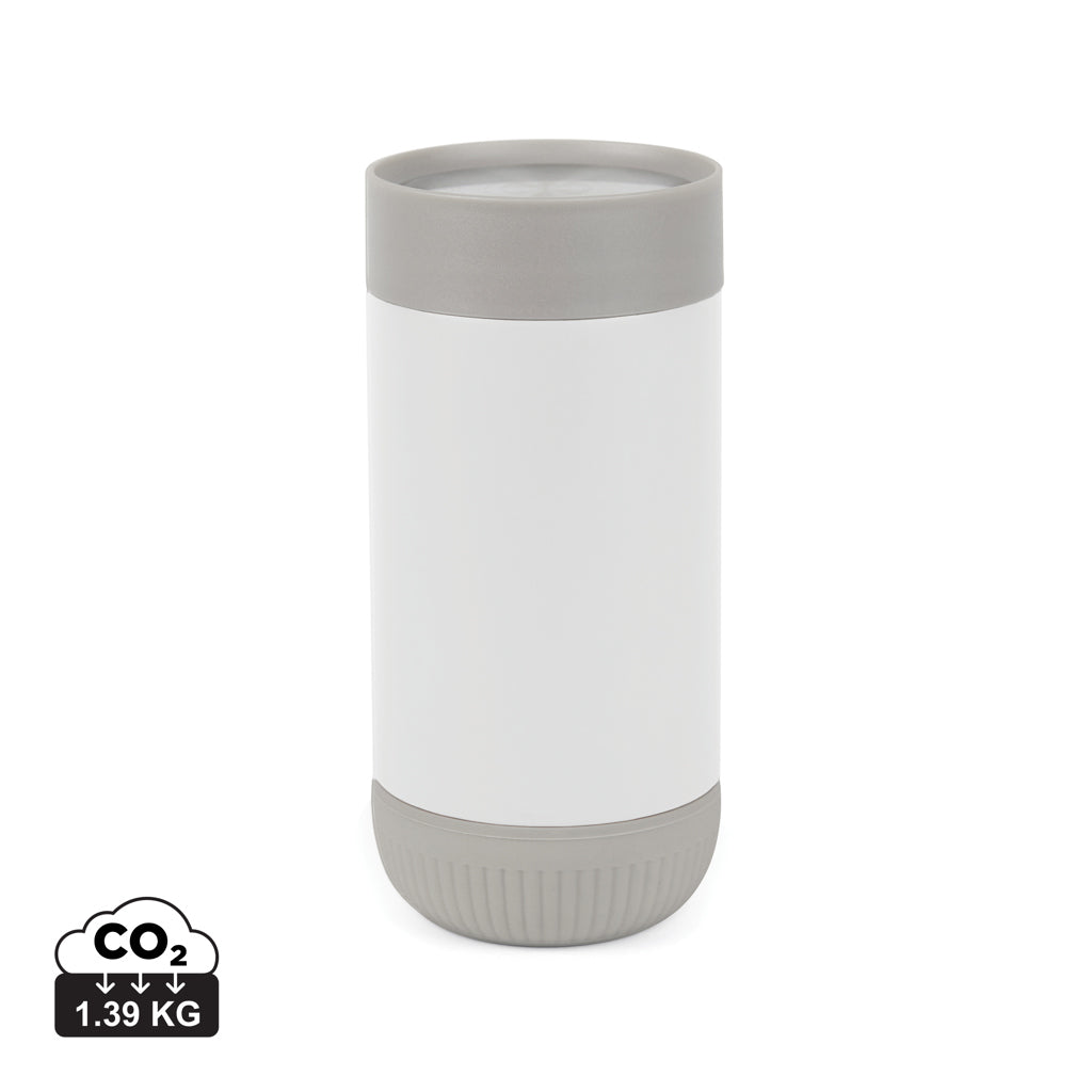 VINGA Erie RCS recycled SS push mug 350 ML - White