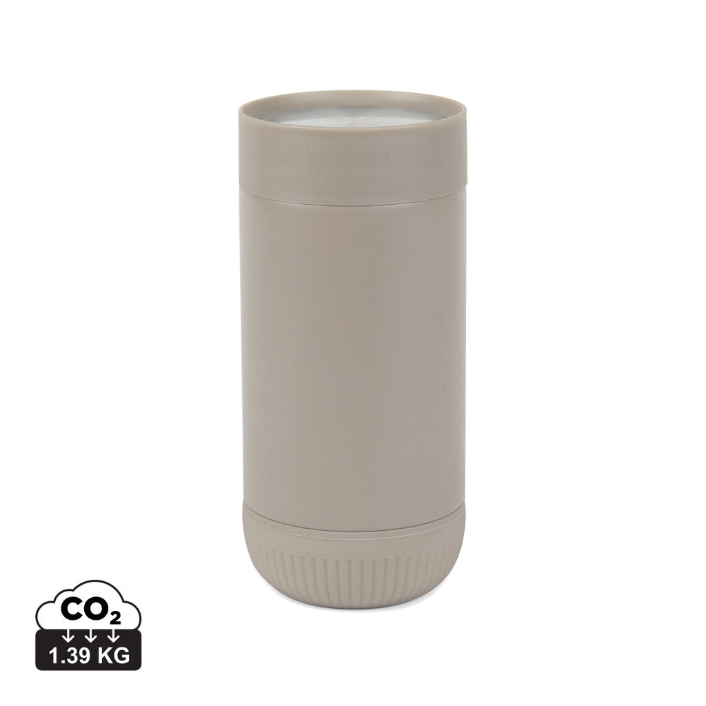 VINGA Erie RCS recycled SS push mug 350 ML - Grey