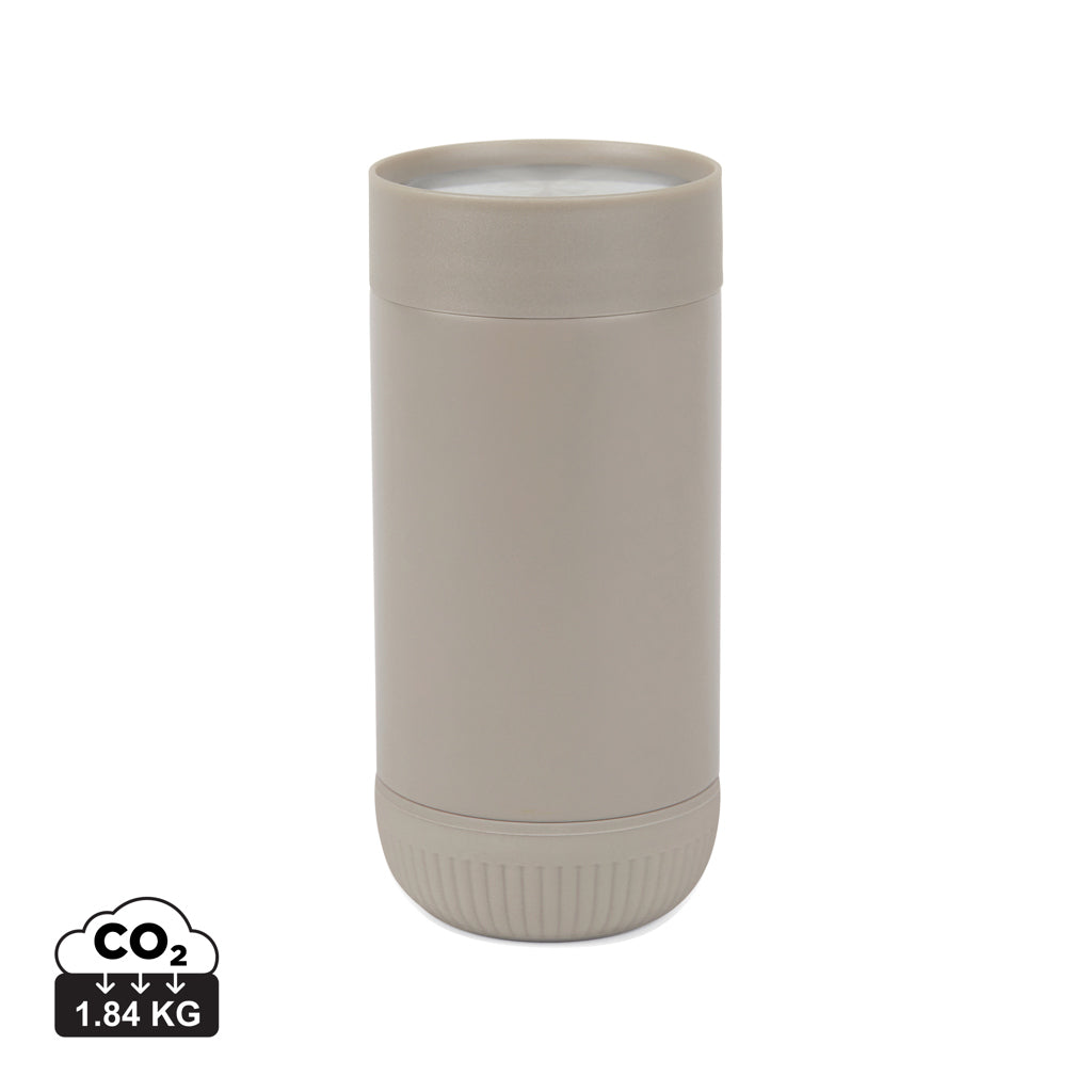 VINGA Erie RCS recycled SS push mug 350 ML - Grey