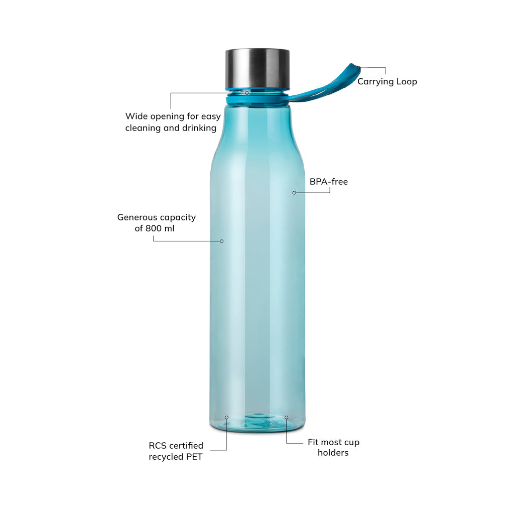 VINGA Lean RCS RPET waterbottle 800 ML - Blue