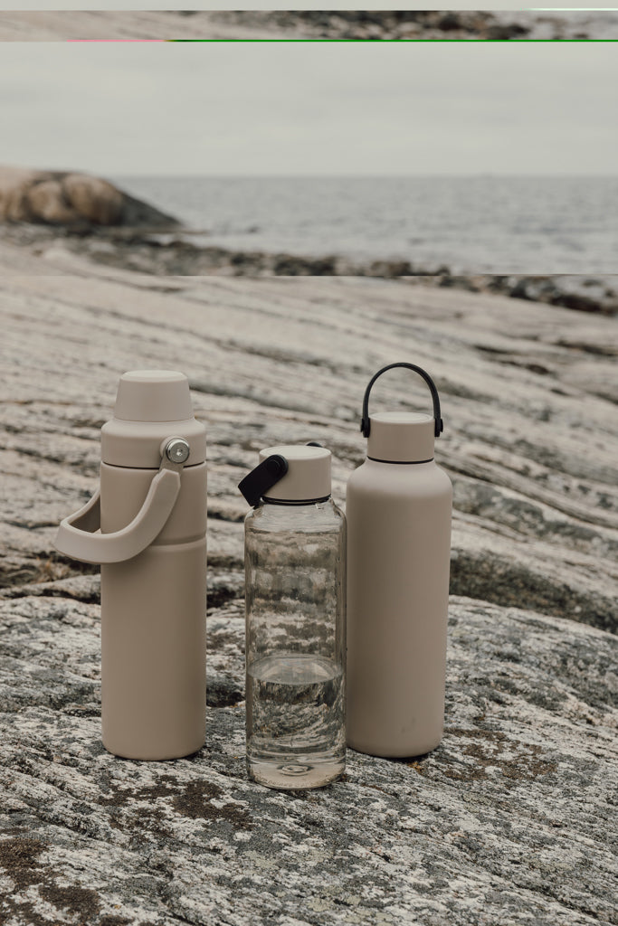 VINGA Baltimore RCS RPET bottle 550 ML - Greige