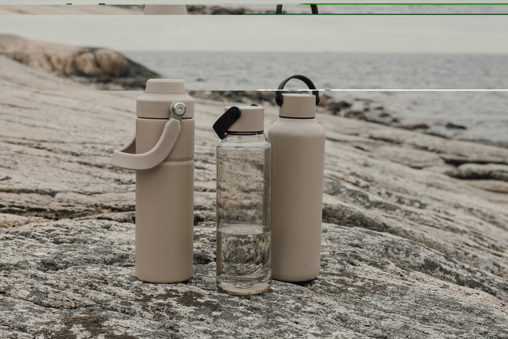 VINGA Baltimore RCS RPET bottle 550 ML - Greige