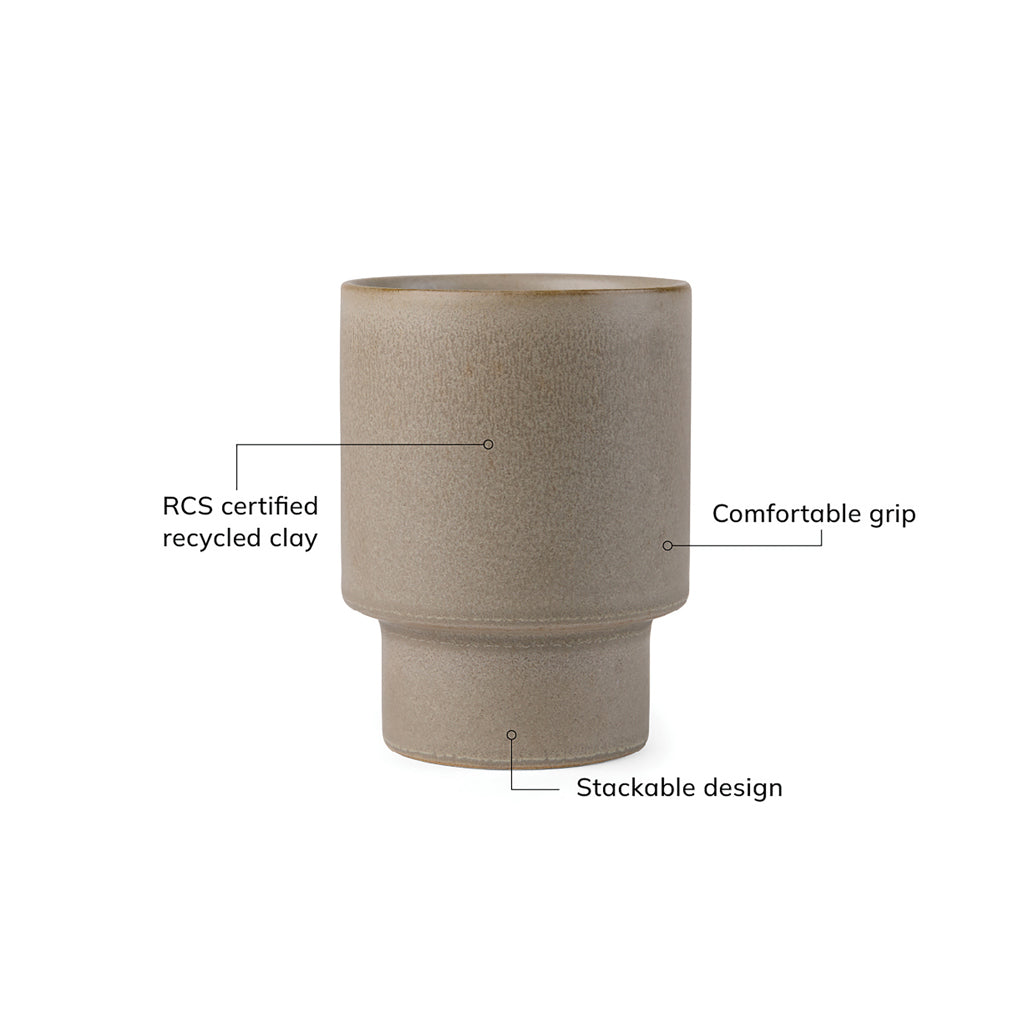 VINGA Nagano pure RCS mug - Beige