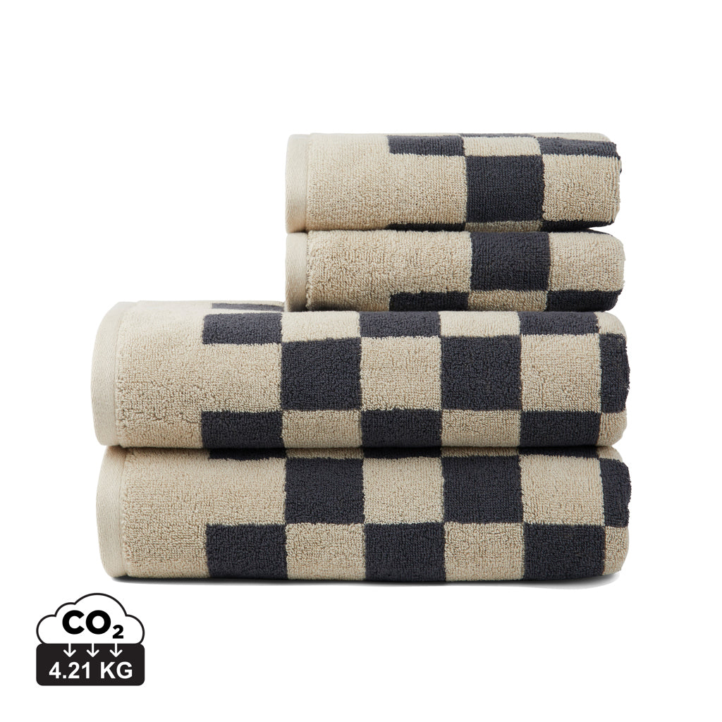 VINGA Elba OCS organic cotton towel, 4 pcs set - Grey