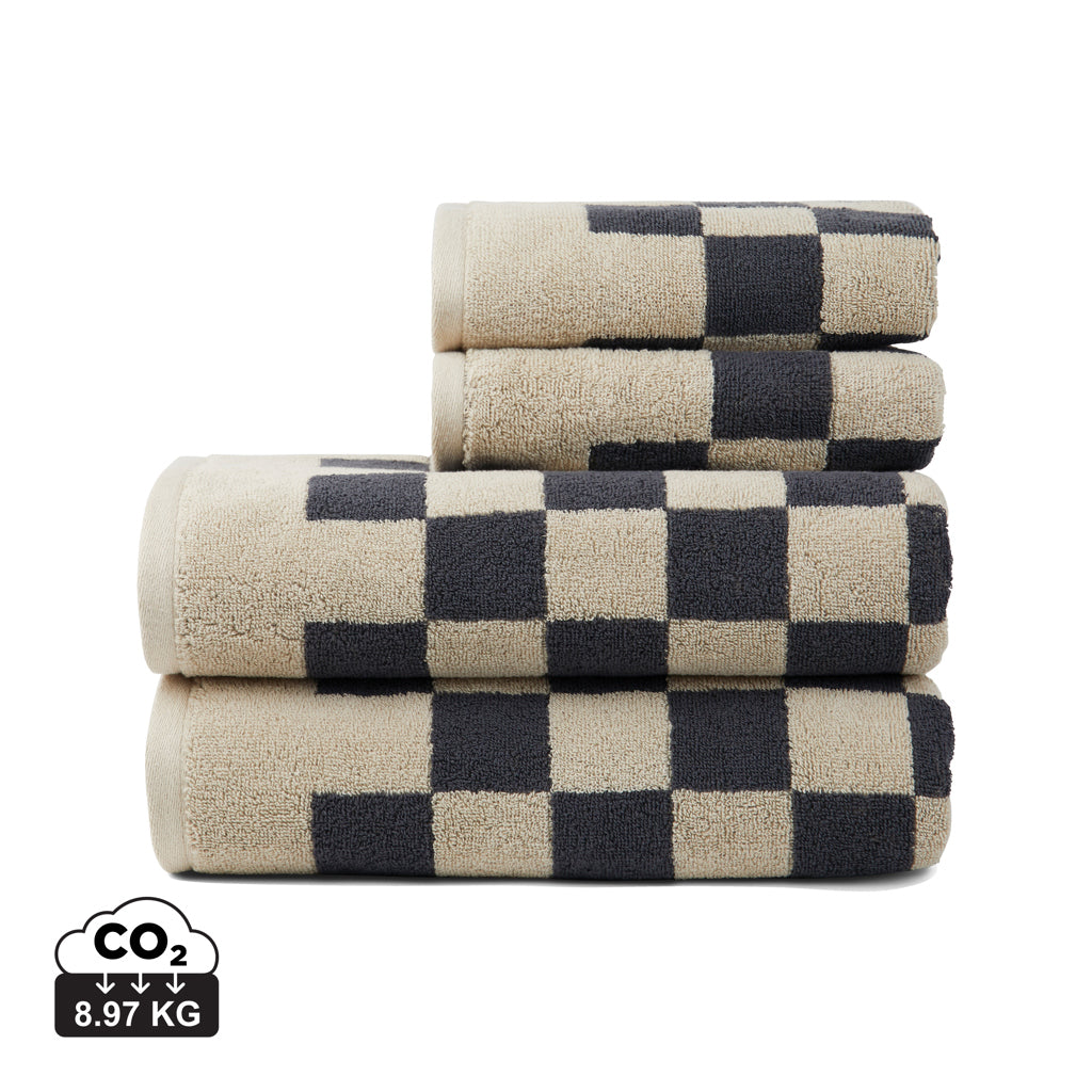 VINGA Elba OCS organic cotton towel, 4 pcs set - Grey