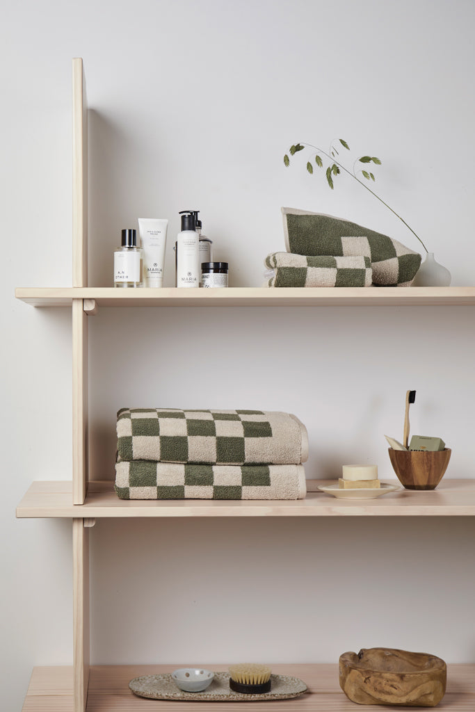 VINGA Elba OCS organic cotton towel, 4 pcs set - Green