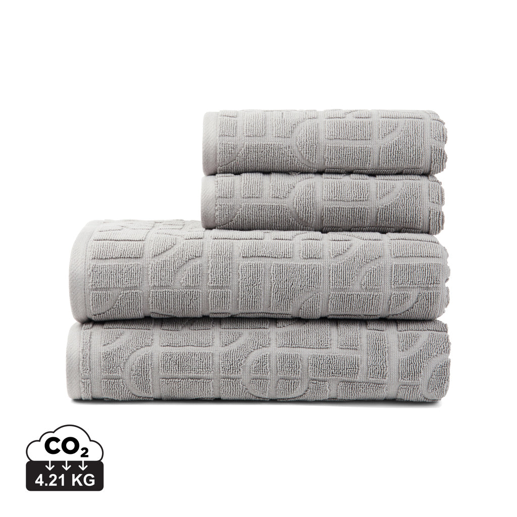 VINGA Verso OCS organic cotton towel, 4 pcs set - Grey
