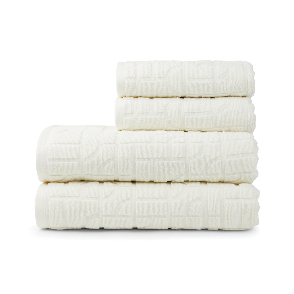 VINGA Verso OCS organic cotton towel, 4 pcs set - Natural
