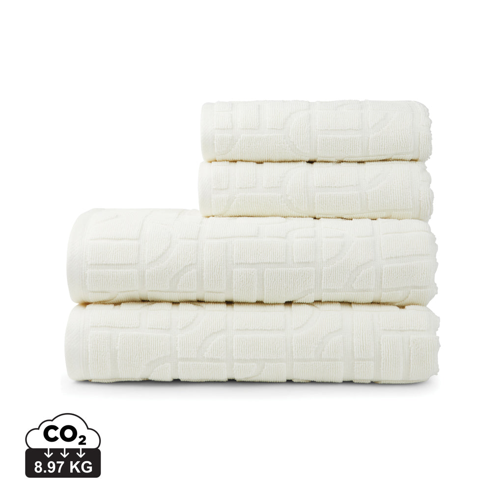 VINGA Verso OCS organic cotton towel, 4 pcs set - Natural