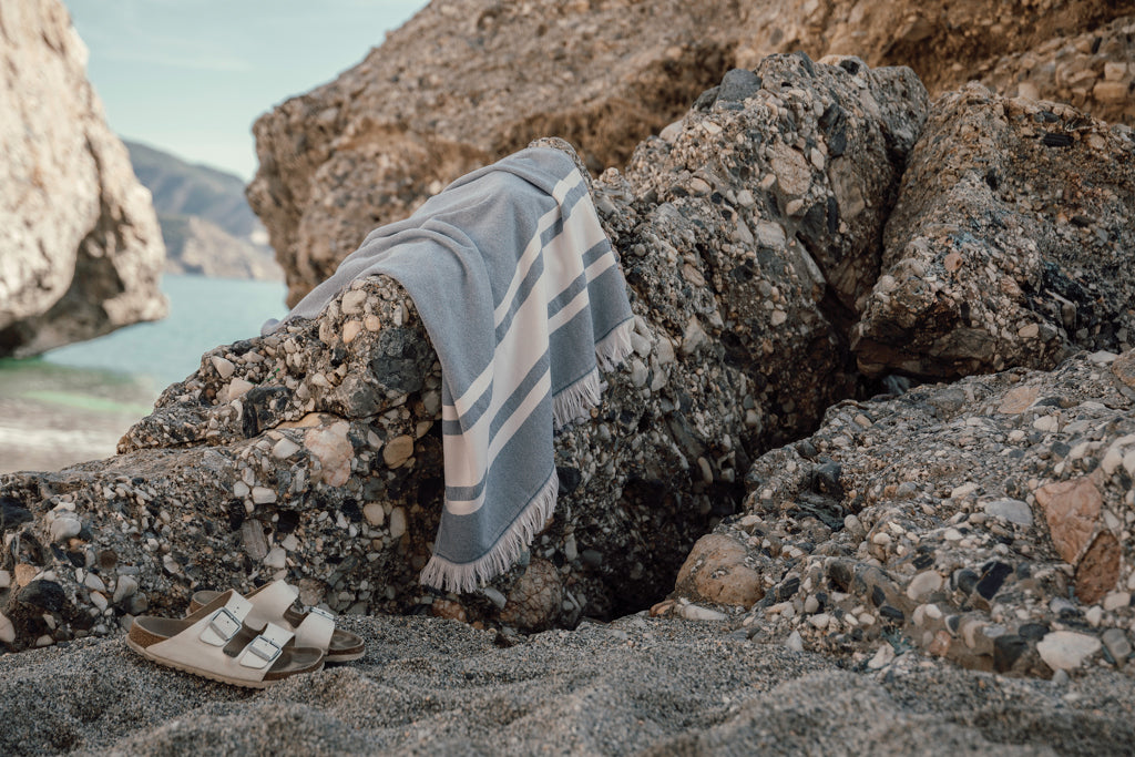 VINGA Tolo hammam terry towel - Navy