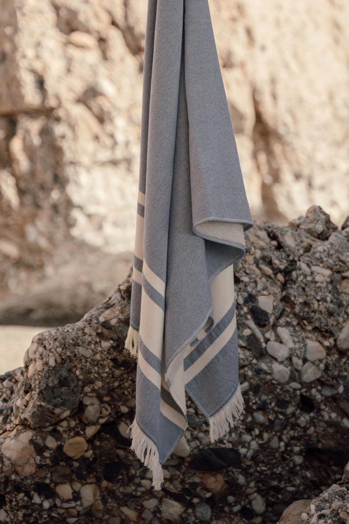 VINGA Tolo hammam terry towel - Navy