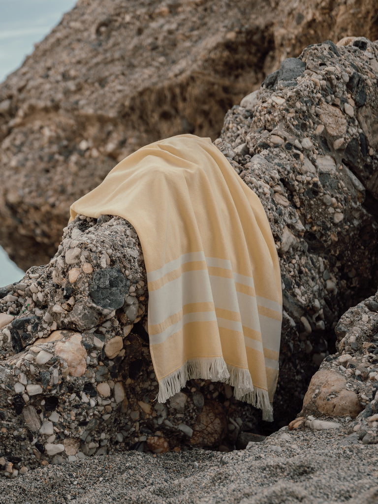 VINGA Tolo hammam terry towel - Yellow
