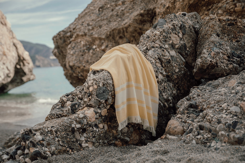 VINGA Tolo hammam terry towel - Yellow