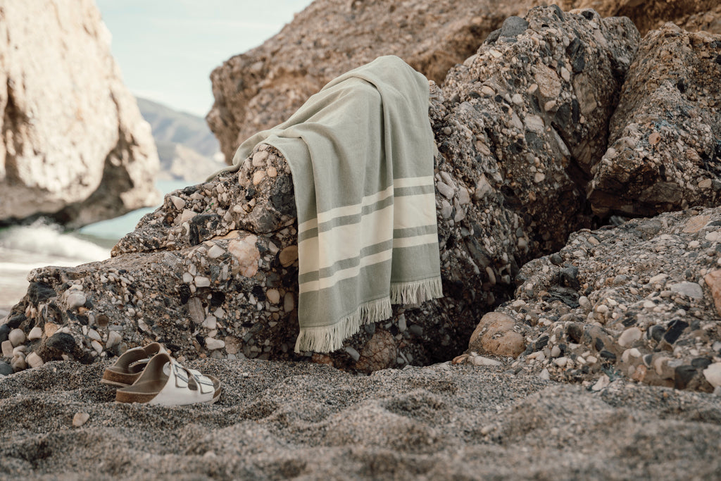 VINGA Tolo hammam terry towel - Green