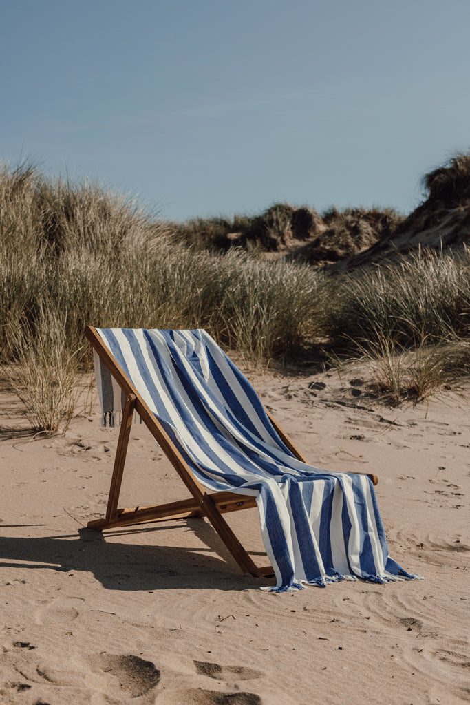 VINGA Ornos GRS hammam towel - Blue