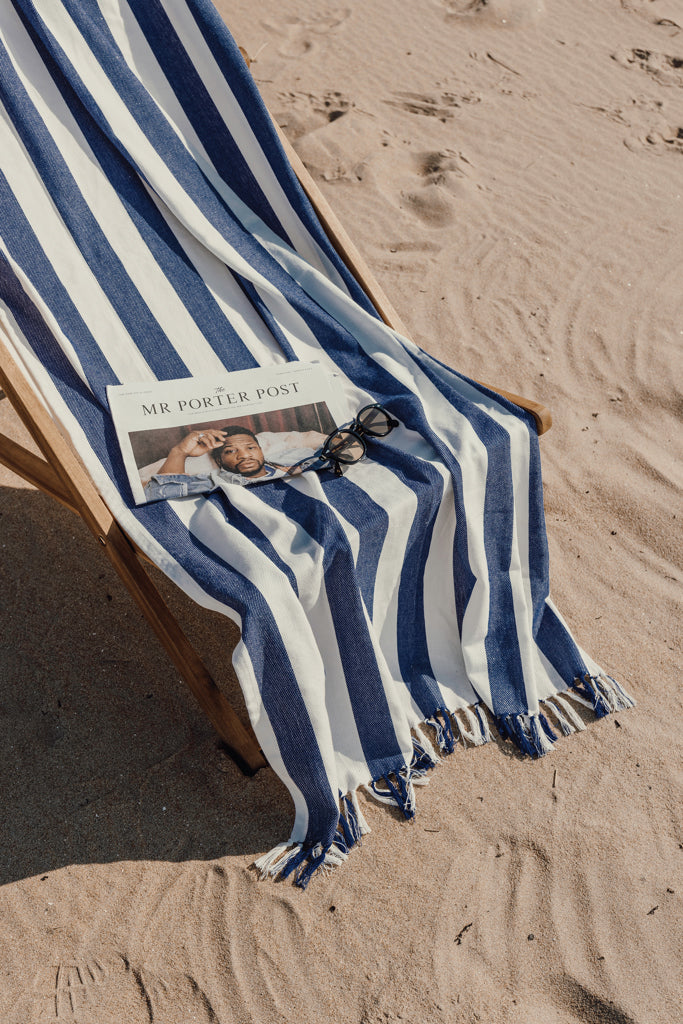 VINGA Ornos GRS hammam towel - Blue