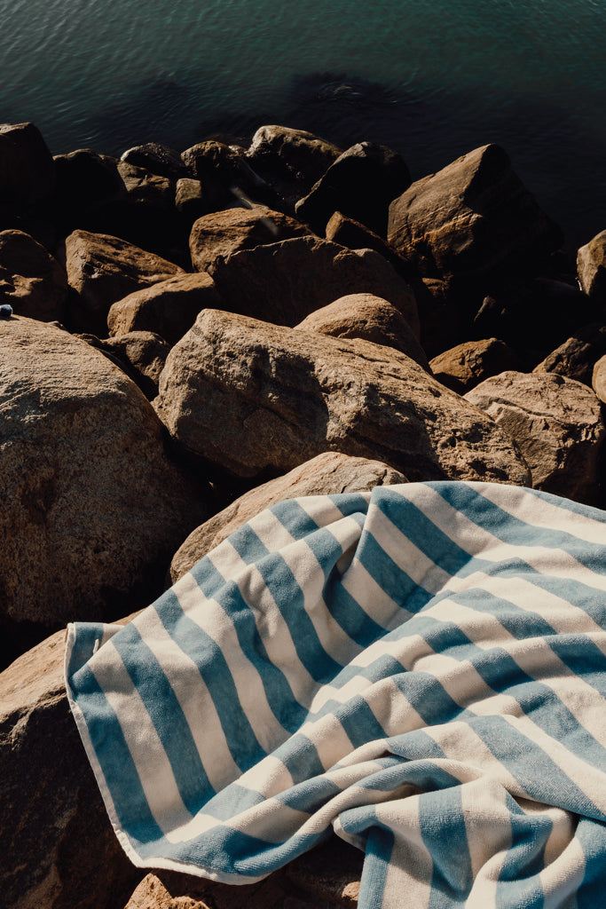 VINGA Lagoa GRS beach towel - Light Blue